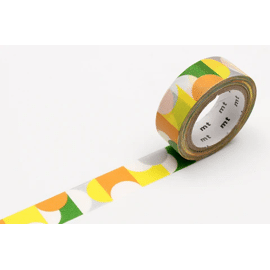 Mt Tape Half Circle Yellow Green